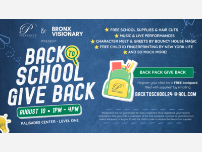 Palisades Center Hosts Back to School Give Back Event