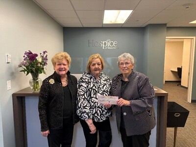 Hospice of Westchester Receives Donation from The Scarsdale Woman’s Club 