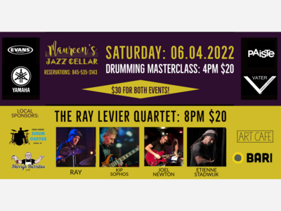 Ray LeVier Drumming Masterclass + Show @ Maureen's Jazz Cellar!