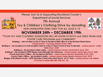 Annual County Toy and Clothing Drive is Now Taking Place