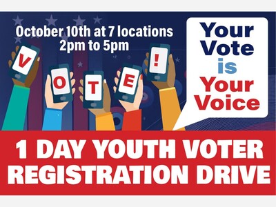 Youth Voter Registration Drive October 10th