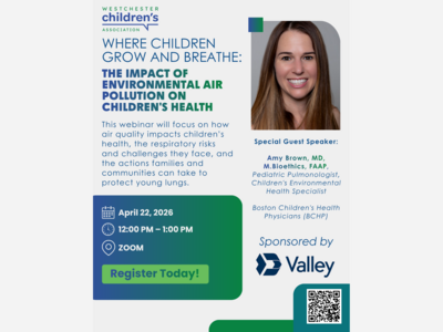 April 22: WCA Hosts Free Webinar on Air Quality and Children’s Health
