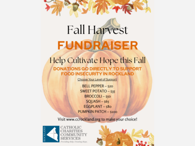Catholic Charities Community Services of Rockland Launches Fall Harvest Fundraiser to “Cultivate Hope” for Local Families