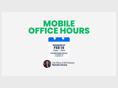 Senator Michelle Hinchey's Mobile Office Hours (Catskill)