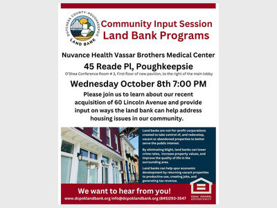Dutchess County-Poughkeepsie Land Bank Community Outreach Meeting