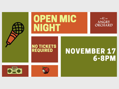 Angry Orchard Open Mic Night