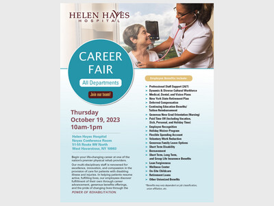 Helen Hayes Hospital Career Fair
