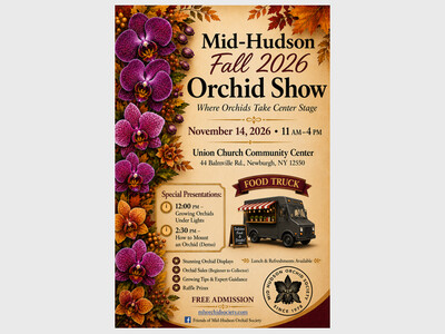 Mid-Hudson Fall 2026 Orchid Show