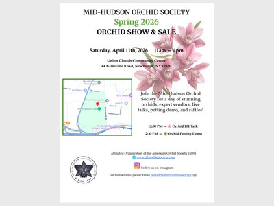 Mid Hudson Orchid Society Spring 2026 Orchid show & Sale