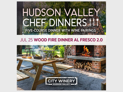 Wood Food Dinner Al Fresco - Hudson Valley Chef Dinner Series
