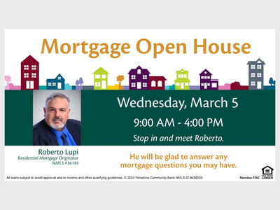Mortgage Open House with Tompkins Community Bank