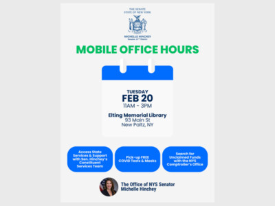 Senator Michelle Hinchey's Mobile Office Hours in New Paltz