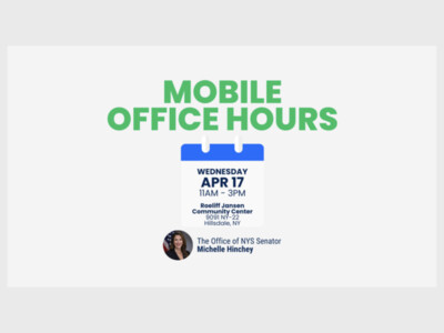 Senator Hinchey's Staff Mobile Office Hours