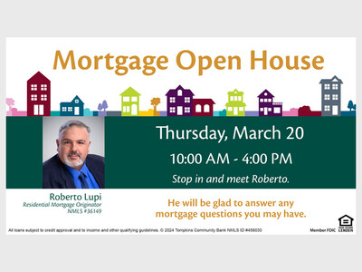 Mortgage Open House with Tompkins Community Bank