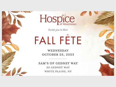 Hospice of Westchester Hosts Fall Fête at Sam’s of Gedney Way