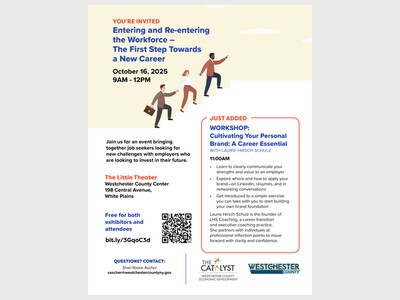 Westchester County to Host Entering & Re-entering the Workforce Job Fair