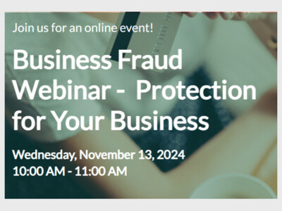 Tompkins Community Bank Business Fraud Webinar 