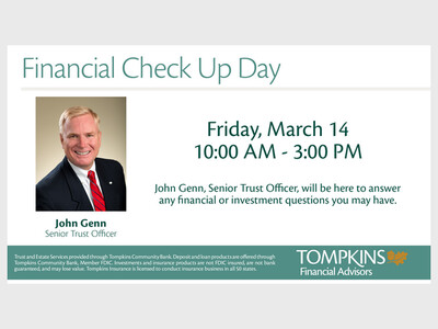 Financial Check-Up Day with Tompkins Financial Advisors