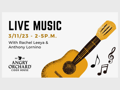 Live Music at Angry Orchard: Rachel Leeya & Anthony Lornino