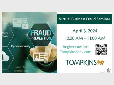 Tompkins Community Bank Business Fraud Webinar