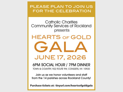 Catholic Charities Community Services of Rockland to Host “Hearts of Gold”